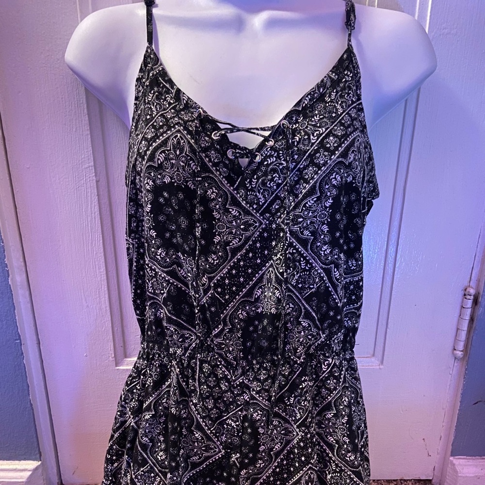 Patterned romper